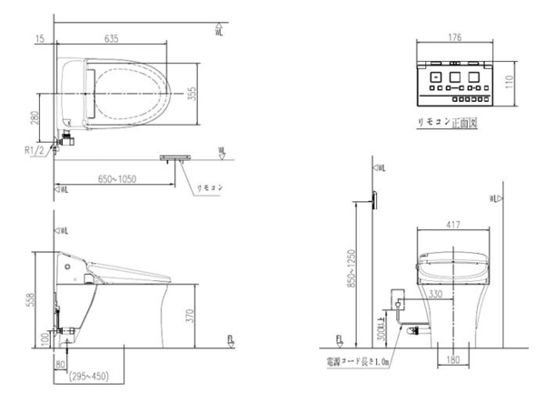 【 麗室衛浴】豪宅專用 日本INAX 原裝進口 HARMO 免治電腦馬桶 DV-D114-VL-TW product thumbnail 3