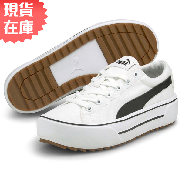 【現貨】PUMA Kaia Platform 女鞋 休閒 帆布 厚底 鋸齒 宣美代言款 白【運動世界】38380401