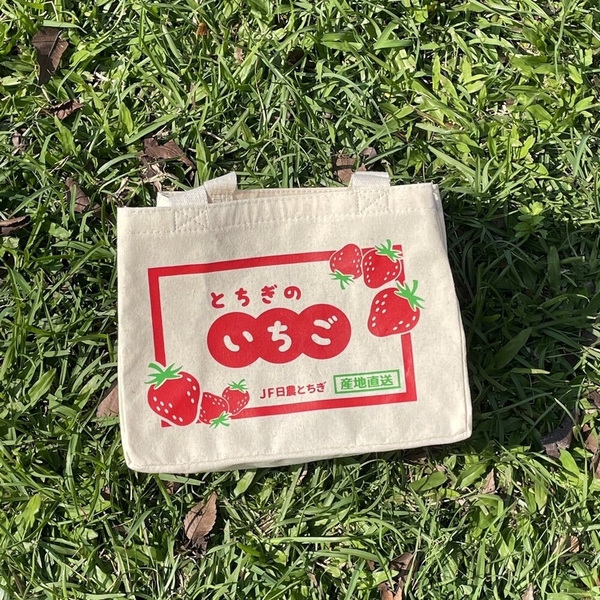 水果系環保購物袋 手提袋 便當袋 野餐袋 橘子 蘋果 蜜桃 草莓 青森蘋果 手提袋 購物袋 便當袋 product thumbnail 5