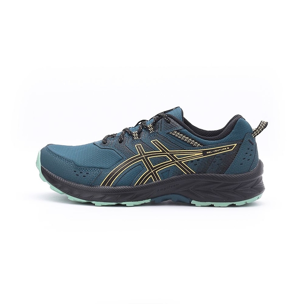 ASICS GEL-VENTURE 9 寬楦跑鞋 藍綠黑 1011B488-406 男鞋