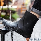 時尚男雨鞋中筒雨靴防滑水鞋短筒膠鞋廚房洗車【淘夢屋】