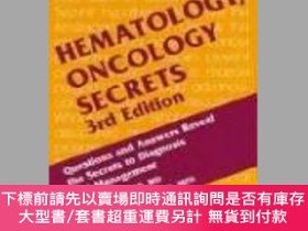 二手書博民逛書店Hematology Oncology罕見SecretsY255174 Wood Md, Marie E. E
