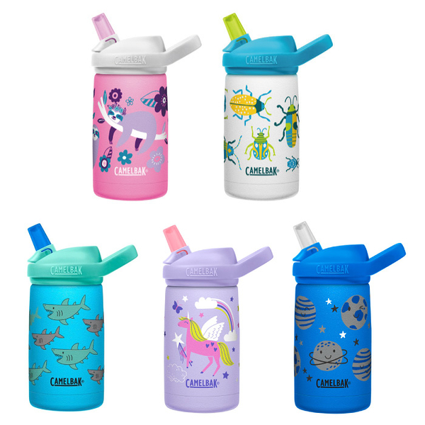 美國 CAMELBAK eddy+ 兒童吸管保冰溫水瓶 350ML(多款可選)