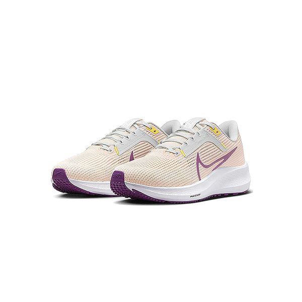 nike w nike air zoom pegasus 40 女 淺粉橘 紫勾 慢跑 休閒鞋 運動 dv3854800 dv3854-800