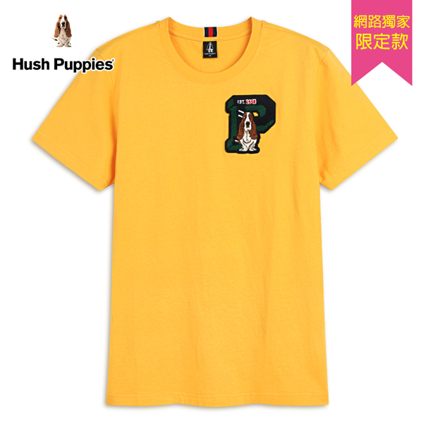 Hush Puppies T恤 男裝刺繡狗P字母毛線短袖T恤 product thumbnail 2