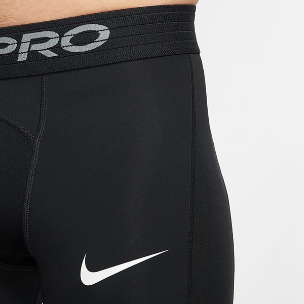 NIKE PRO 緊身長束褲(BV5642-010黑/灰配色) 籃球跑步吸濕排汗運動內搭