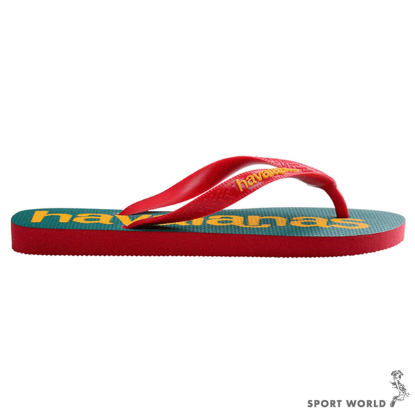 Havaianas 哈瓦仕 男鞋 女鞋 拖鞋 夾腳拖 大Logo 綠黃【運動世界】4145741-7797U product thumbnail 4