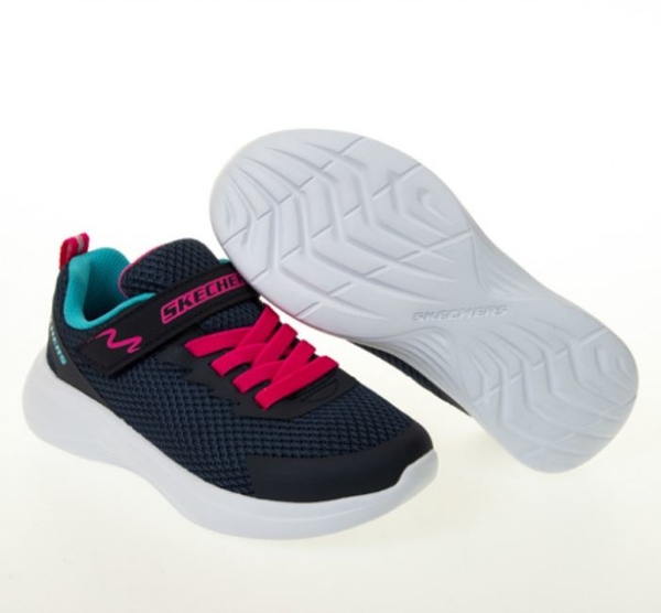 SKECHERS SELECTORS 女童 深藍 黑色 復古 休閒 童鞋 302470LNVY【KAORACER】 product thumbnail 4