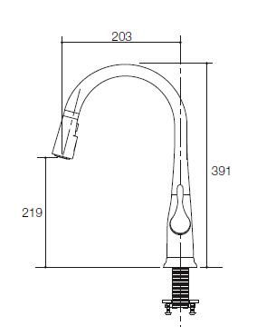 【麗室衛浴】美國KOHLER Simplice® 伸縮/抽拉 水槽龍頭/立式龍頭/吧檯/洗衣槽/檯面龍頭 K-597T-B4-CP