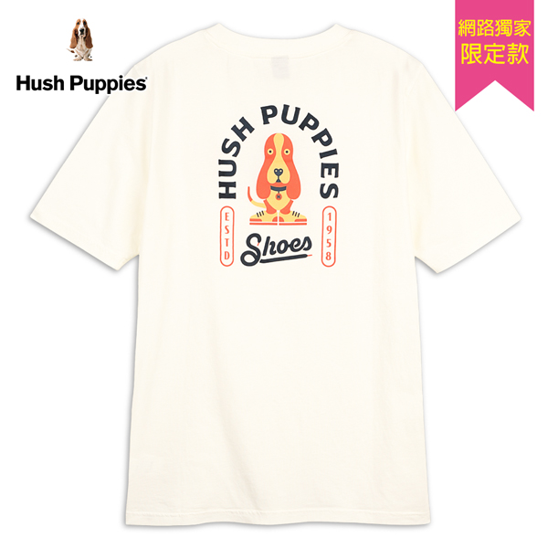 Hush Puppies T恤 男裝經典印花復刻狗短袖T恤 product thumbnail 2