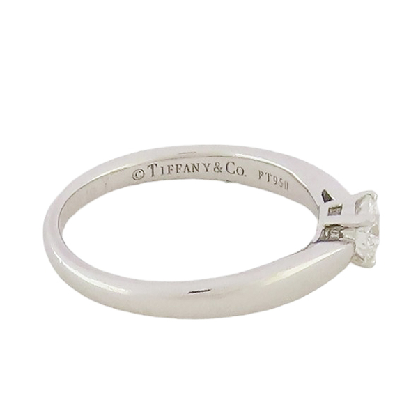 【二手名牌BRAND OFF】Tiffany & Co 蒂芬妮 Tiffany Setting 0.25CT 鑽石 PT950 鉑金戒指 product thumbnail 6