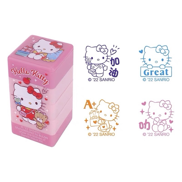 【震撼精品百貨】Hello Kitty 凱蒂貓~日本SANRIO三麗鷗 4合1印章-熊熊*99747