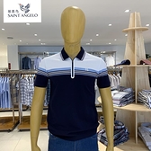 報喜鳥男士短袖Polo衫深藍色標準版高爾夫系列22夏季新款專柜正品