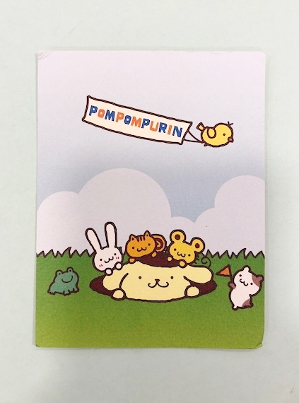 【震撼精品百貨】Pom Pom Purin 布丁狗~Sanrio 布丁狗卡片/明信片-地下玩#07835