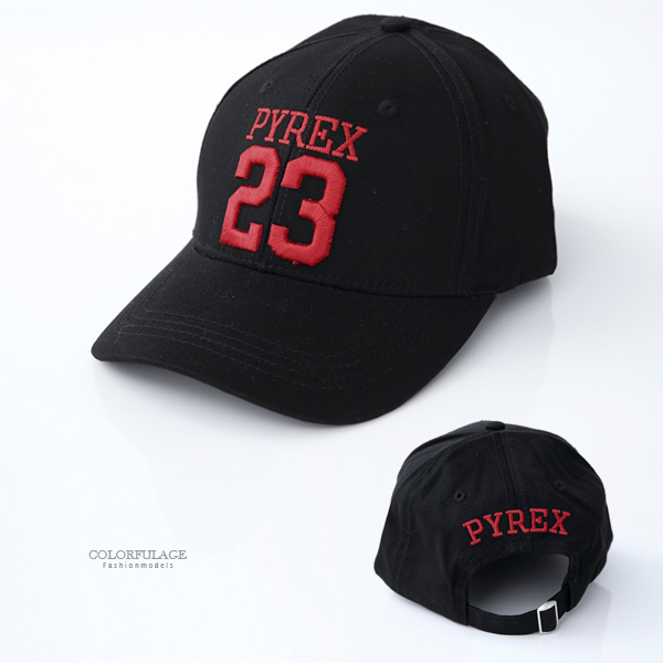 棒球帽 PYREX 23號字樣帽子 出門必備好搭配單品 遮陽防曬 柒彩年代【NH266】