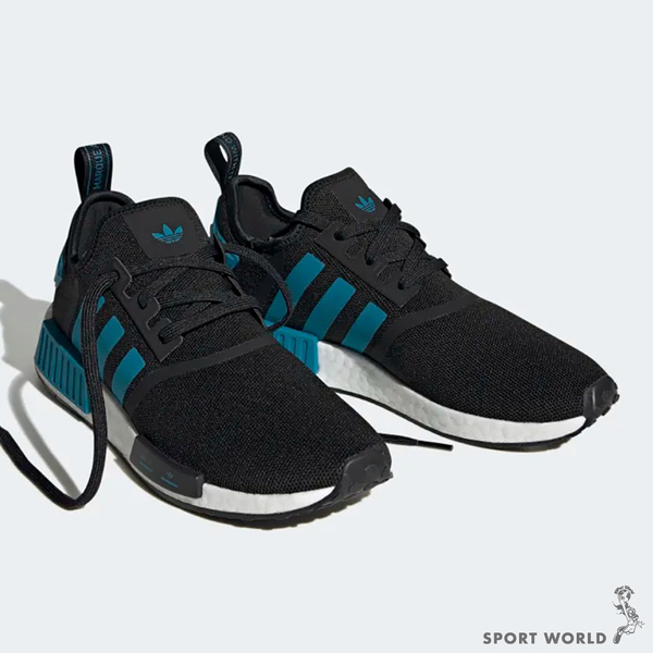 Adidsa 男 慢跑鞋 NMD_R1 黑 藍綠【運動世界】HQ4461 product thumbnail 6