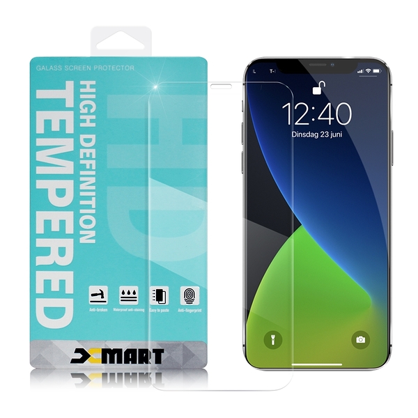 Xmart for iPhone 12/12 Pro 6.1吋 / 12 Mini 5.4吋 / 12 Pro Max 6.7吋 薄型 9H 玻璃保護貼-非滿版-2入組 請選型號