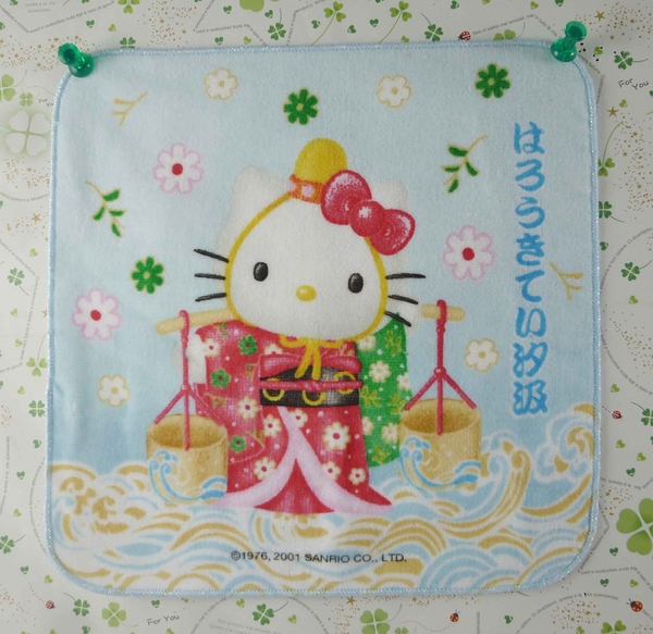 【震撼精品百貨】Hello Kitty 凱蒂貓~方巾-限量款-歌舞姬-汐汲