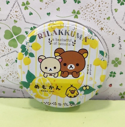【震撼精品百貨】Rilakkuma San-X 拉拉熊懶懶熊~便條小卡附盒~檸檬#15208