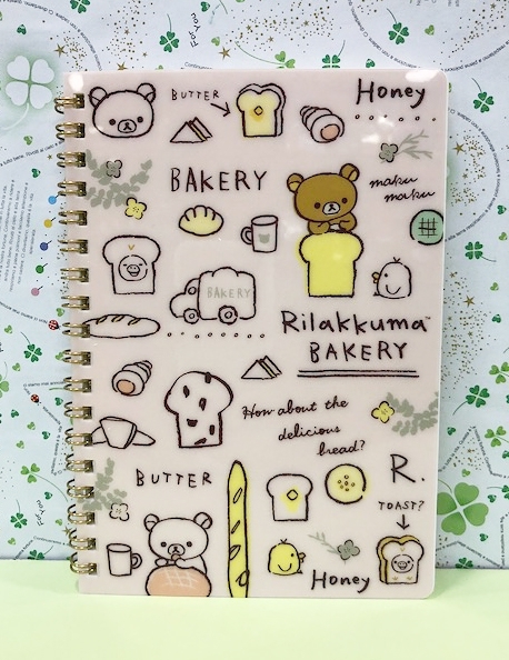 【震撼精品百貨】Rilakkuma San-X 拉拉熊懶懶熊~線圈筆記本~麵包#68363