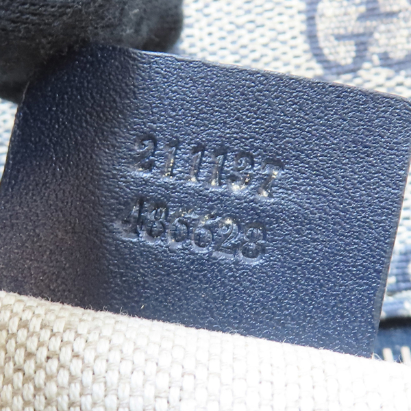 【二手名牌BRAND OFF】GUCCI 古馳 烏木 深藍色 PVC塗層帆布 單肩包 211137/486628 product thumbnail 7