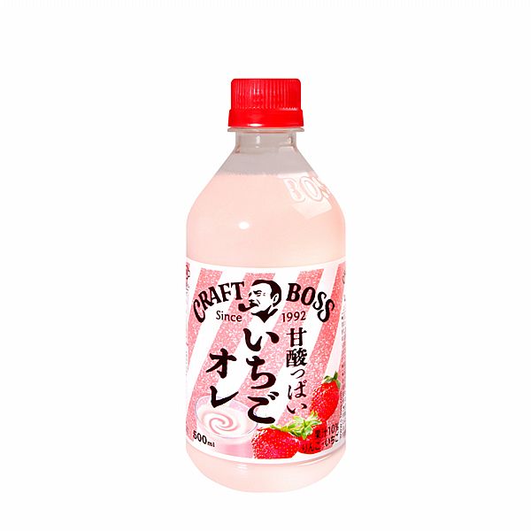 CRAFT BOSS 草莓歐蕾飲料(500ml) 三得利Suntory【小三美日】 DS020277 product thumbnail 2