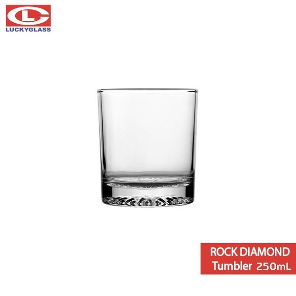 泰國LUCKY Rock Diamond Tumbler 洛克鑽底杯 250mL 威杯 酒杯 飲料杯 威士忌杯