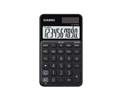 CASIO 卡西歐 甜心馬卡龍 攜帶型計算機(SL-310UC-BK)