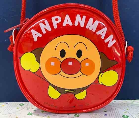 【震撼精品百貨】麵包超人_Anpanman~麵包超人兒童用防水皮質斜背包-紅#01086