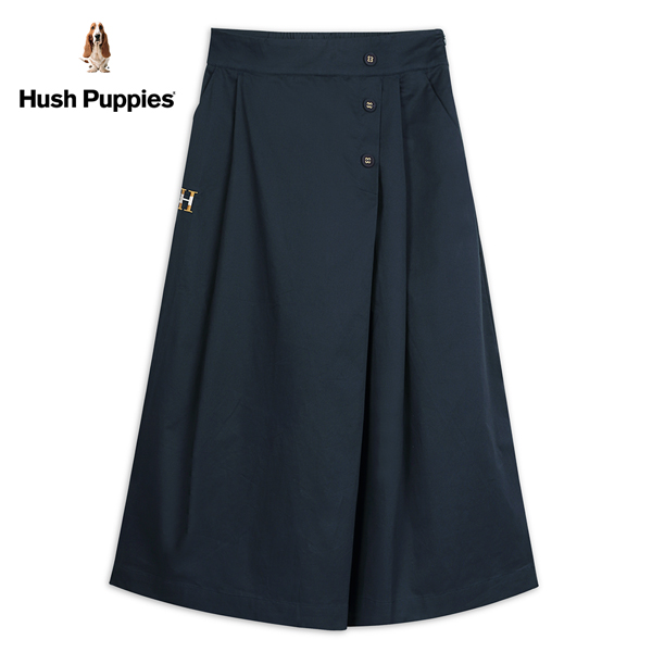 Hush Puppies 褲裙 女裝簡約素色寬版打摺褲裙