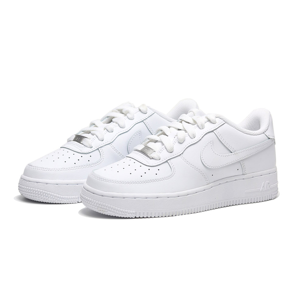 NIKE 休閒鞋 AIR FORCE 1 LE GS 經典全白 皮革 大童 女 FV5951-111