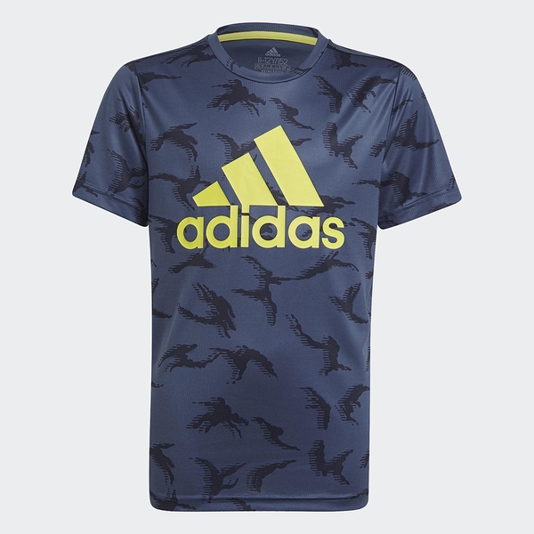 ADIDAS DESIGNED TO MOVE CAMOUFLAGE 童裝 短袖 吸濕排汗 藍【運動世界】GN1487