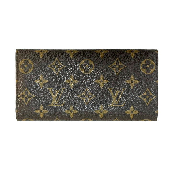 【二手名牌BRAND OFF】LOUIS VUITTON LV 路易威登 原花 PVC塗層帆布 Emilie 扣式長夾 M60136 product thumbnail 2