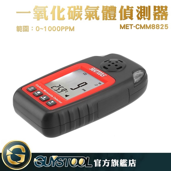 GUYSTOOL CMM8825 一氧化碳測定儀 氣體泄漏檢測儀 煤氣報警 四種單位 煤氣灶 靈敏傳感器