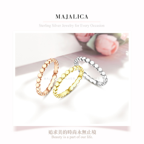 925純銀戒指 Majalica 好感無限 尾戒 扁圓戒指 女戒指 簡約戒指 product thumbnail 3