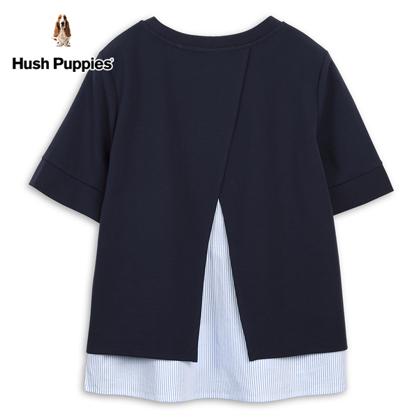 Hush Puppies 上衣 女裝知性條紋拼接假兩件上衣 product thumbnail 4