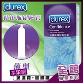 保險套 推薦商品 Durex 杜蕾斯薄型衛生套 情趣用品 激情 成人商品 12入
