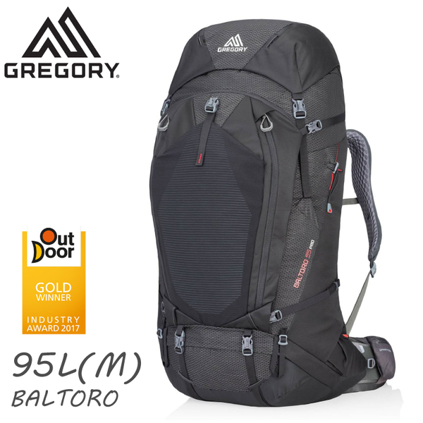 【GREGORY 美國 BALTORO 95 M 登山背包《火山黑》95L】91618/雙肩背包/後背包/自助旅行/健行/旅遊