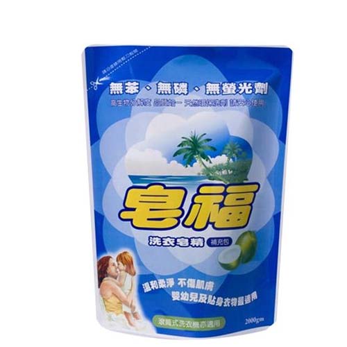 皂福洗衣皂洗衣精補充包2000gx6(箱)【愛買】 product thumbnail 2