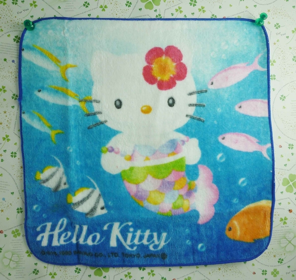 【震撼精品百貨】Hello Kitty 凱蒂貓~方巾-限量款-美人魚