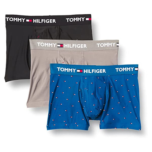 Tommy HIifiger 男細纖維三件裝四角內褲