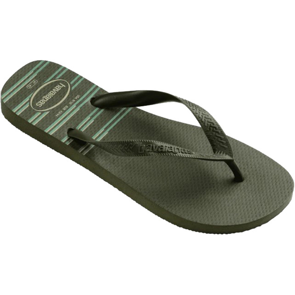 HAVAIANAS 哈瓦仕 人字拖 TOP BASIC 墨綠 線條 夾腳拖 男 41319320869M product thumbnail 2