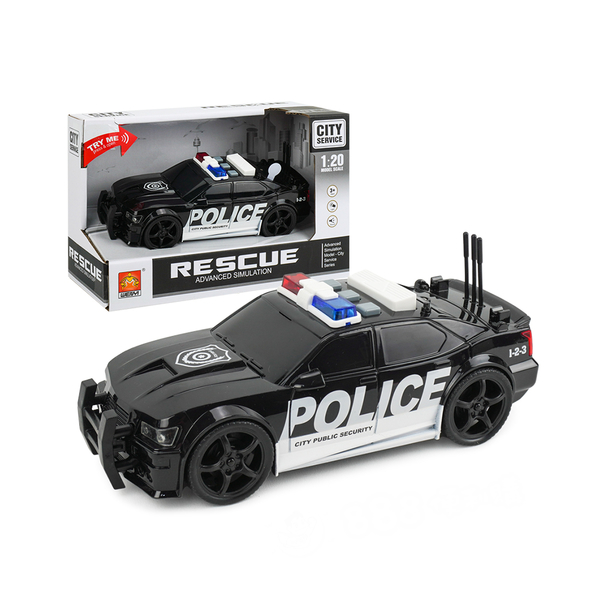 1:20 聲光摩輪警車(美國警車)(慣性推動超會跑)(500A)【888便利購】 product thumbnail 3