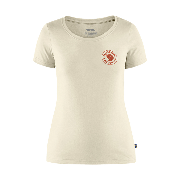 【Fjallraven 小狐狸 女 1960 Logo T-shirt《粉筆白》】F83513/短T/短袖/圓領T/棉T product thumbnail 2