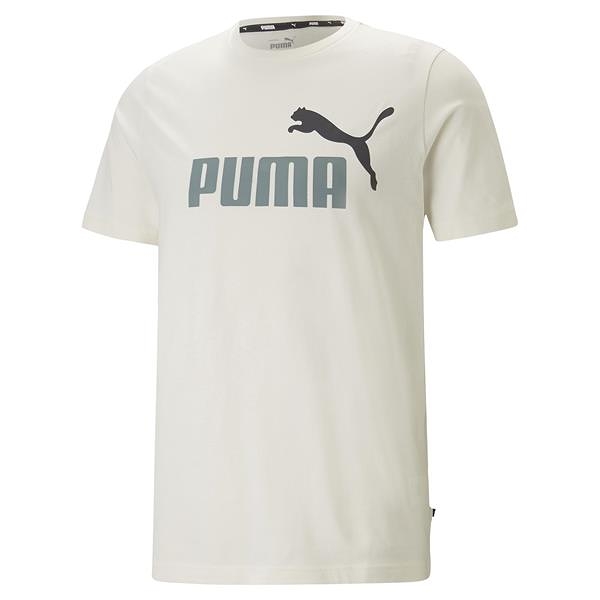 PUMA 基本系列 ESS+2 Col短袖 T恤 米色 休閒衣 品牌服 百搭款 LOGO 58675965【KAORACER】