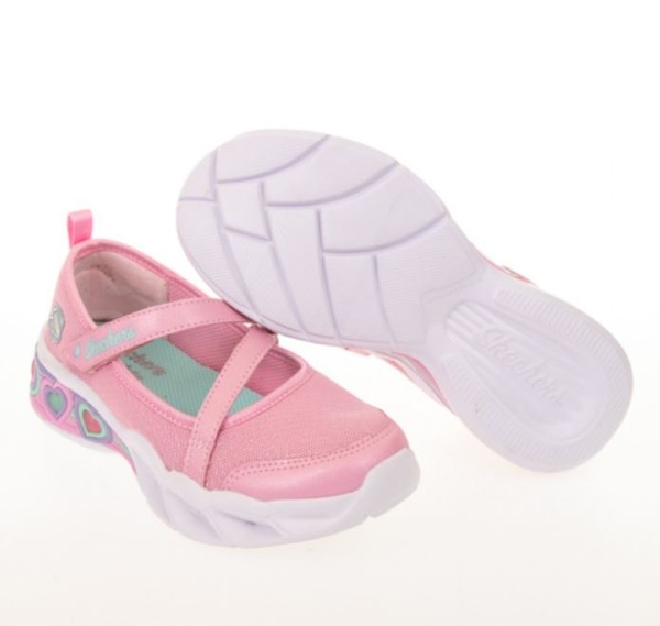 SKECHERS SWEETHEART LIGHTS 女童 粉色 復古 休閒 童鞋 302303LPNK【KAORACER】 product thumbnail 4