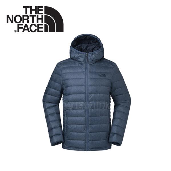 【The North Face 男款 700fp 連帽羽絨外套《藍》】35E7HMM/羽絨外套/外套/保暖外套