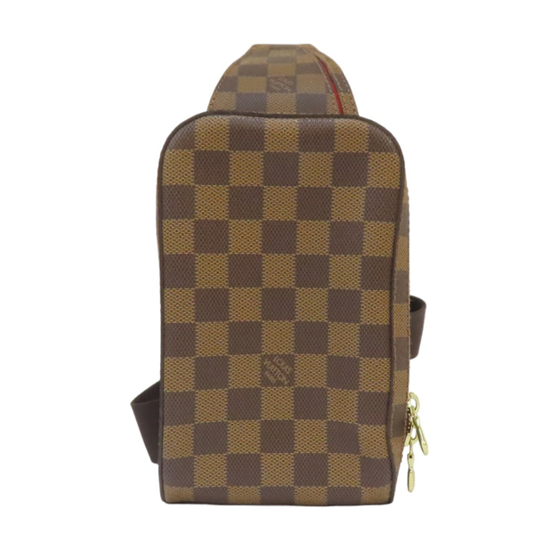 【二手名牌BRAND OFF】LOUIS VUITTON LV 路易威登 棕色 棋盤格 PVC塗層帆布 胸口包 N51994