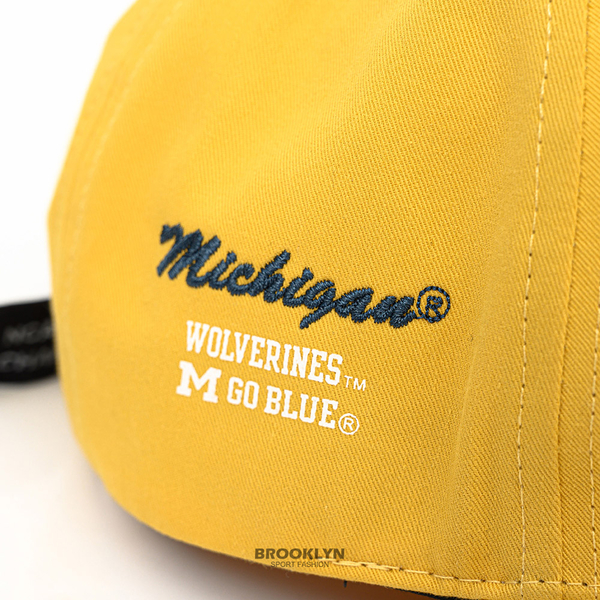 NCAA 老帽 密西根大學 長尾款 黃色 可調式 棒球帽 (布魯克林) 7225586162 product thumbnail 2
