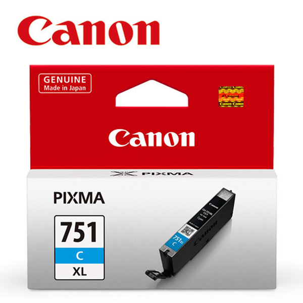 CANON CLI-751XL-C 原廠藍色高容量墨水匣 product thumbnail 2